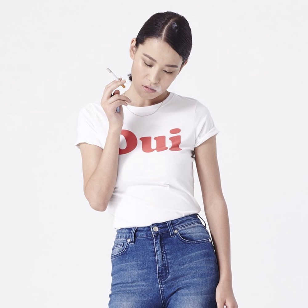 L’ECOLE DES FEMMES ‘Oui/Non’ T-shirt size MED